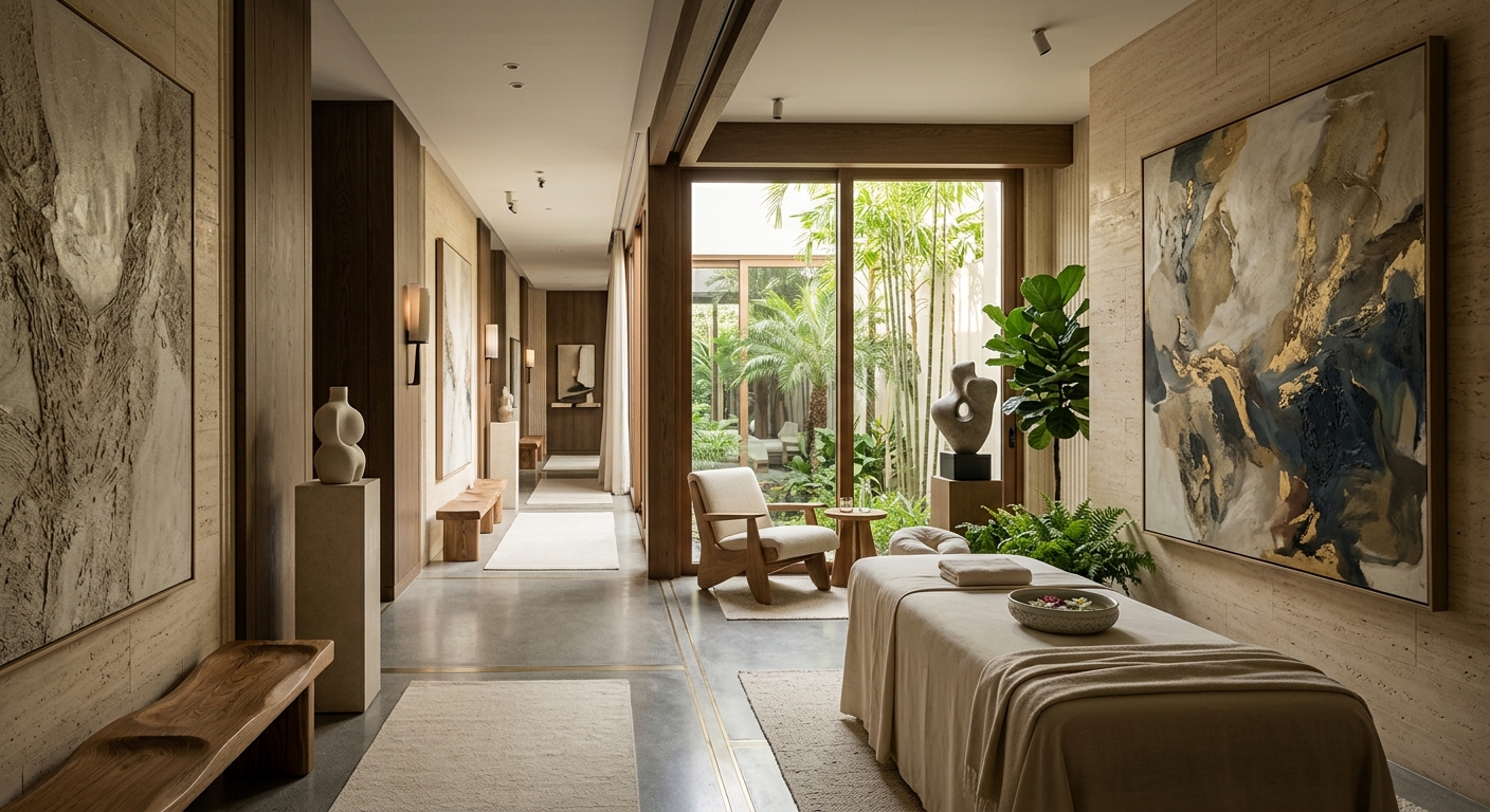 Imagine a Spa Designed by an Abstract Artist