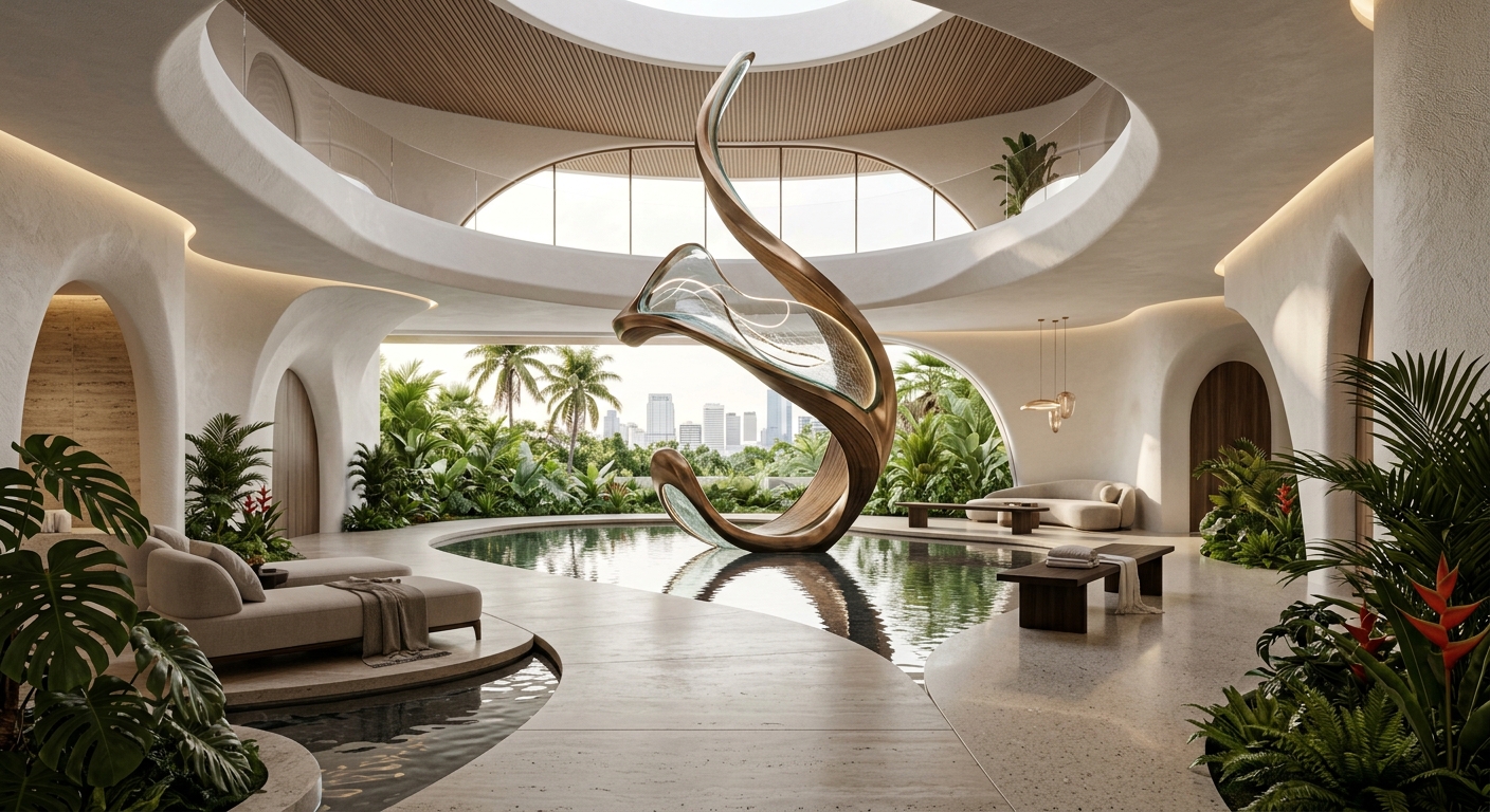 Imagine a Spa Designed by an Abstract Artist